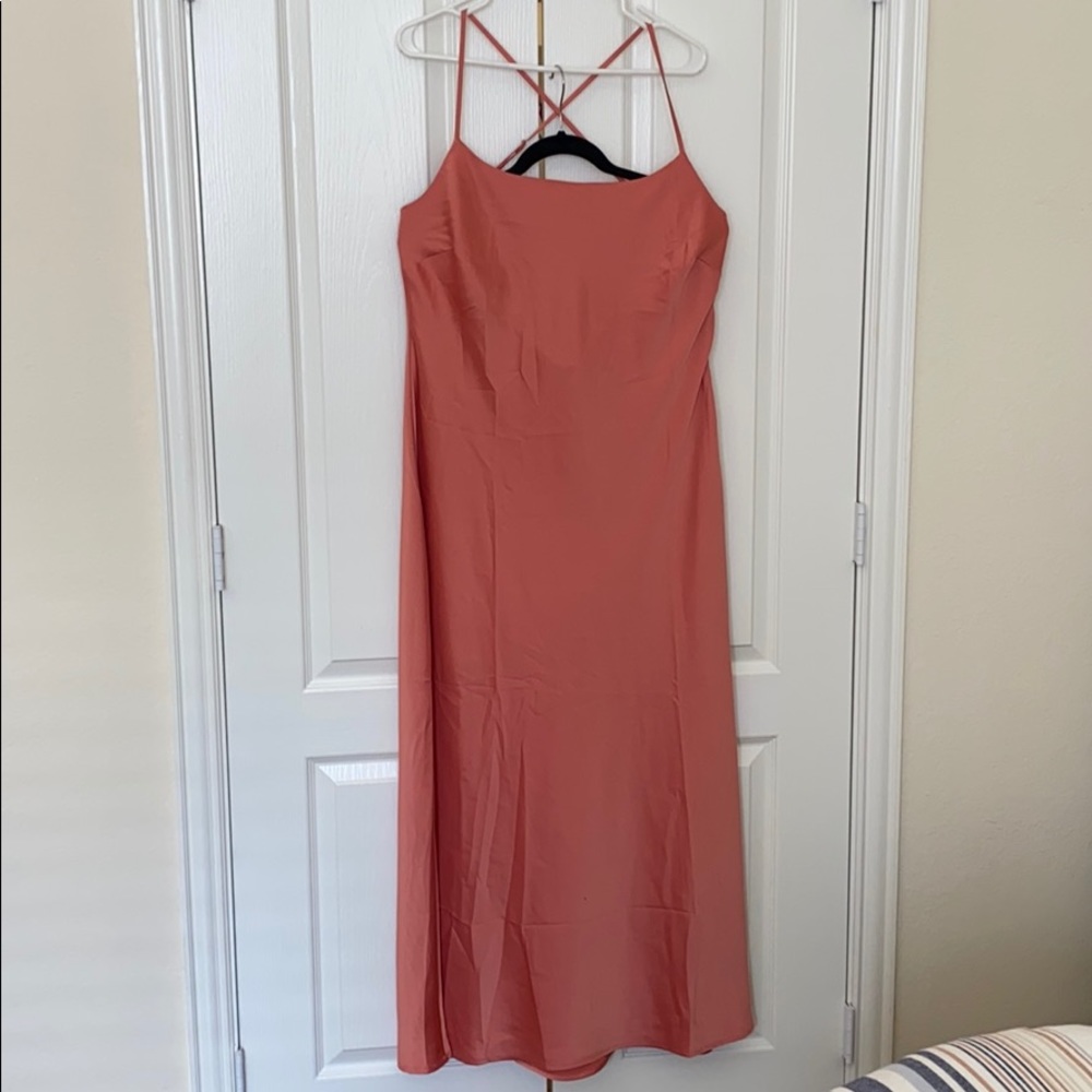 Nasty Gal Sleeking for Ourselves Plus Satin Midi